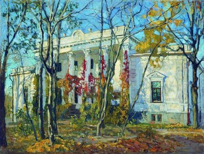 1909 Княжеский дом осенью похоже на Лубенькино.jpg